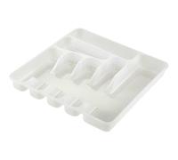 keeeper Range-Couverts à 7 Compartiments, Insert de Tiroir, 39,5 x 37 x 5 cm, Pablo, Transparent