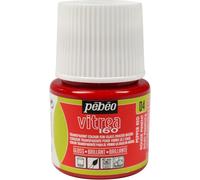 [Ref:111004] PÉBÉO Flacon 45ml peinture Vitrea 160 brillante pour verre ROUGE