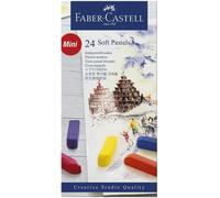 Boîte 24 demi pastels carrés tendres Faber-Castell