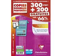 [Ref:14792C] CLAIREFONTAINE Pack 300 + 200 pages (250) Copies doubles