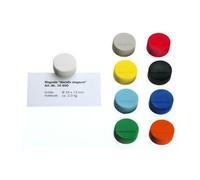 magnetoplan Aimant (Ø x H) 34 mm x 13 mm rond bleu 10 pc(s) 1660003