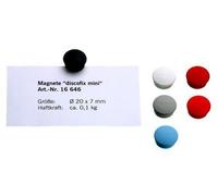 [Ref:1664612-10] MAGNÉTOPLAN Lot de 10 Discofix aimant rond "mini", noir