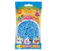 Sachet de 1000 perles a repasser hama midi bleu pastel - loisirs creatifs - 207-46 Bleu
