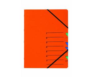 [Ref:24061-12] PAGNA Trieur "EASY" A4 cartonné 7 compartiments et élastiques