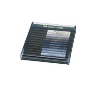 [Ref:267423] FABER-CASTELL Box Pitt Artist Pen Pointe Pinceau B 12 Couleur Gris