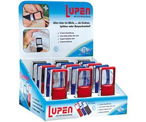 [Ref:271751599] WEDO Loupe rectangulaire avec lampe DEL, présentoir de 15,