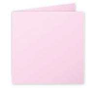 [Ref:2813C] POLLEN Pack de 25 Carte 210g pliée 135x135 rose dragée