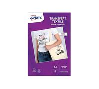 [Ref:-3] AVERY Lot de 3 Boîtes de 8 Feuilles Jet d'encre Transferts Textile pou