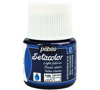 [Ref:329-012] PÉBÉO Flacon 45 ml Peinture Setacolor pour tissus clairs Bleu