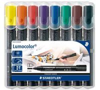 [Ref:352 WP8] STAEDTLER Etui Chevalet Box 8 Marqueurs Lumocolor Permanents