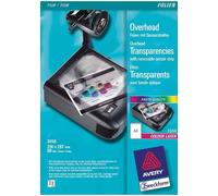 [Ref:3552] AVERY ZWECKFORM Transparents pour rétroprojecteurs,A4,clairs