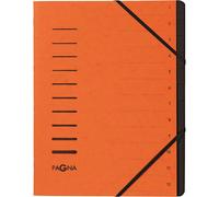 [Ref:40059-12] PAGNA Trieur cartonné agrafé sans soufflet+ élastique pour A4