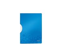 [Ref:41850036] LEITZ Chemise WOW ColorClip 30 feuilles A4 PP Bleu metallisé