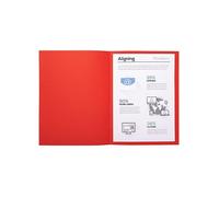 Exacompta - Réf. 420012E - Paquet de 100 chemises semi-rigides Forever® 170 g/m2 - chemises 100% recyclées et certifiées Ange Bleu - dimensions 24 x 32 cm pour format A4 - couleur rouge