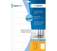 [Ref:4284] HERMA étiquettes Superprint pour classeur, 192 x 61mm, court, blanc