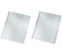 [Ref:43240000] LEITZ Répertoire en carton mylar, chiffres, A4, 1-10, gris