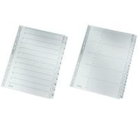 [Ref:43260000] LEITZ Répertoire en carton mylar, chiffres ,A4, 1-20, gris