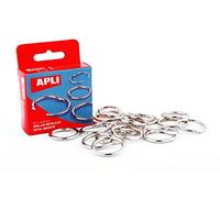 APLI Anneaux métalliques Réf 452 Ø 25 mm Boîte de 20