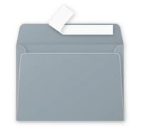 Clairefontaine 50076C - Paquet de 20 Enveloppes Auto-Adhésives - Format C6 (11,4x16,2cm) - 120g/m² - Coloris Argent - Invitation Evènements et Correspondance - Gamme Pollen - Papier Premium Lisse