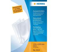 [Ref:5015] HERMA Lot de 25 étuis 76 x 107 mm Format Carte d'identité