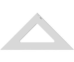 [Ref:50451] MINERVA Equerre en plexi usiné, hypothénuse: 71 cm