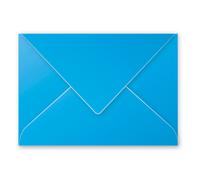 Clairefontaine 5552C Paquet de 20 Grandes Enveloppes 16,2x22,9cm Turquoise - 120g/m² - Format C5 - Fermeture gommée - Invitation Evènements et Correspondance - Gamme Pollen - Papier Lisse
