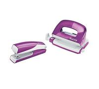 Leitz agrafeuse et perforatrice Mini Nexxt 5528, capacité 10 feuilles, profondeur 5 G, violet