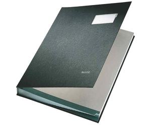 [Ref:57010095] LEITZ Parapheur revêtu PP Extensible 10 compartiments Noir