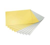 [Ref:611-3] FOLIA Lot de 3 Blocs de 10 cartons de bricolage, A4, 300 g/m2, Or &