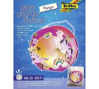 [Ref:68106] FOLIA Kit de Bricolage, poneys, avec Tige de Lanterne et lumière
