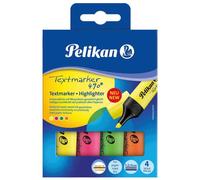 [Ref:814058] PELIKAN Etui de 4 Surligneurs Textmarker 490 Assortis