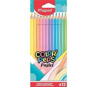 [Ref:832069] MAPED Crayon de couleur COLOR'PEPS Pastel, étui carton de 12