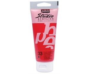 [Ref:837033] PÉBÉO Peinture Studio Acrylique Tube Rouge Cadmium Imitation 100