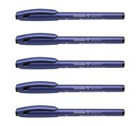 SCHNEIDER - Stylo roller à encre TOPBALL 847, noir Largeur de tracé: 0,5 mm, Couleur du corps: métal bleu/ noir -8471 Noir G
