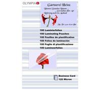 [Ref:9179] OLYMPIA Lot de 100 Pochettes de Plastification 125 Mic pour Carte de