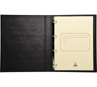 Réf. 932d Classeur Juridique Noir 4 Anneaux Conseil D'administration - Dos 37 Mm - 4 Anneaux - Couverture Plastique, Intérieur Papier Livré Avec Recharge 100 Feuillets Numérotés - A4[Z358]