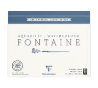 [Ref:96421C] CLAIREFONTAINE Bloc Fontaine 15F nuageux 24x30 300g encollé 4