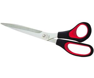 [Ref:976 10] WEDO Ciseaux universel Softgrip Noir Rouge pointu 25,5 cm