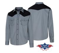 ref A-19 chemise Stars and Stripes western country Homme