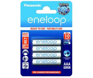 [Ref:BK-4MCCE/4BE] PANASONIC Lot de 4 piles Ni-MH AAA/Micro/LR03 prêtes à