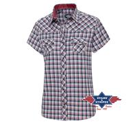ref CAROLINE Chemises occidentale country western Stars and Stripes femmes