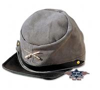 ref CP-2403L Casquette western CUIR grise USA