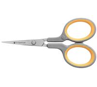 Westcott E-30440 00 Titanium Super Soft Grip Scissor, 10 cm- Grey/Yellow (Pack o
