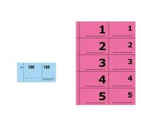[Ref:GN101] SIGEL 30 x bloc de numéro 1-100, 105 x 50 mm, 100 feuilles