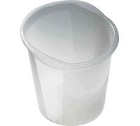 [Ref:H2360210] HELIT Corbeille à papier Economy Transparente 13 litres Diam 28