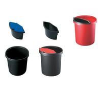[Ref:H6105734] HELIT Corbeille à papier en plastique, 18 litres, ronde, PE