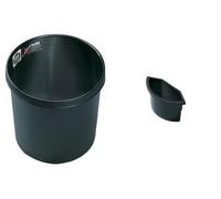 helit h6106495 - Sécurité Corbeille à papier 18 l - Noir