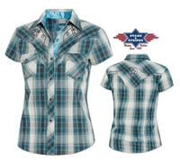 ref :JOSIE Chemises country western Stars and Stripes femme