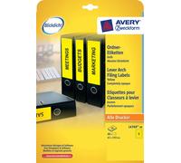 Avery Étiquettes pour classeurs L4769-20 192 x 61 mm Lot 80 Jaune