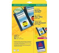 [Ref:L6005-25] AVERY ZWECKFORM 25x étiquettes fluorescent, 210 x 297 mm, rouges